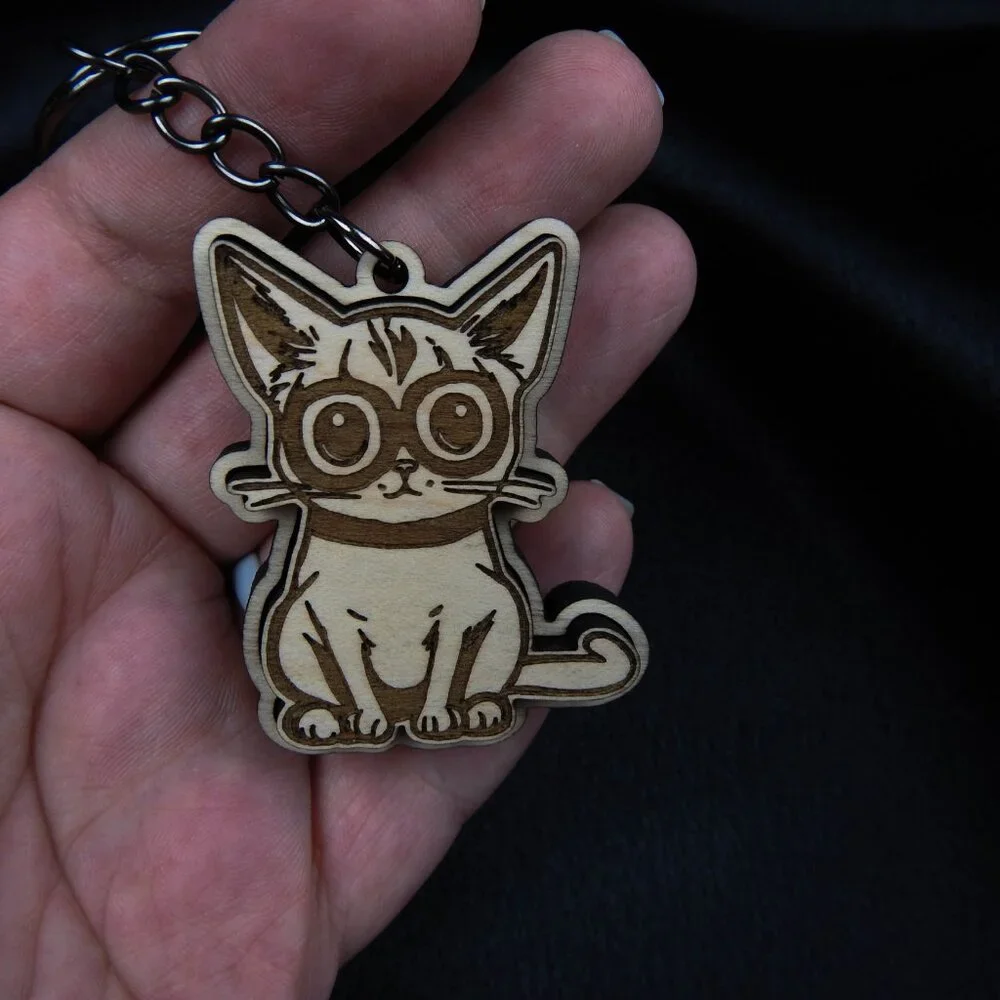 Adorable cat keychain
